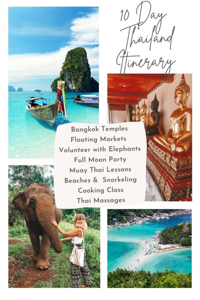 10 day Thailand itinerary for first timers graphic