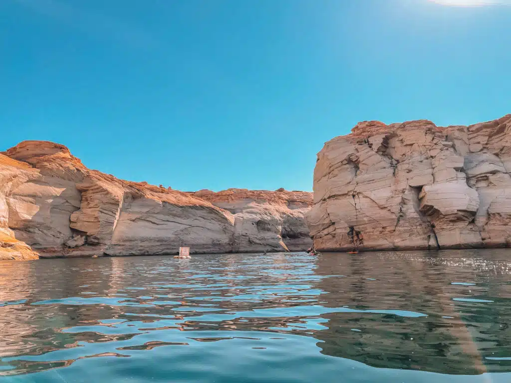 entrance to Antelope Canyon from Lake Powell