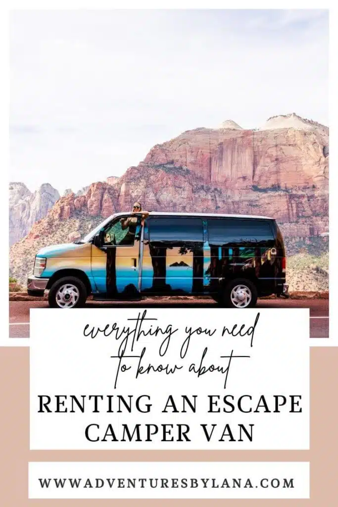 everything you need to know about renting an escape Campervan