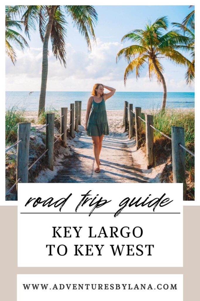 Key Largo to Key West Road Trip Itinerary graphic