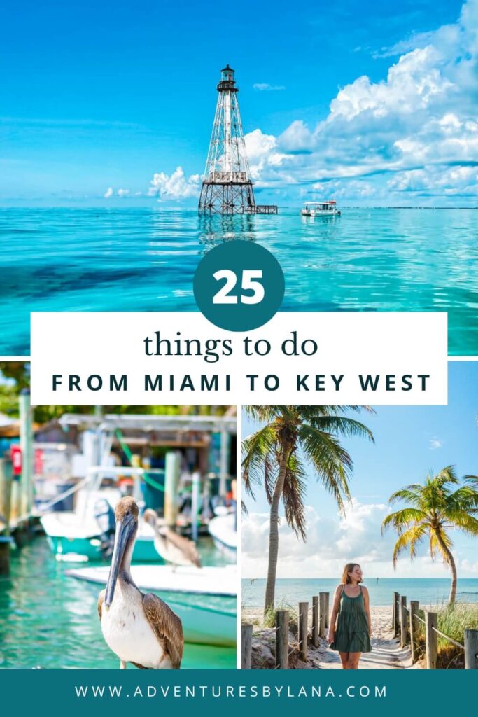 25 things to do between Miami and Key West graphic