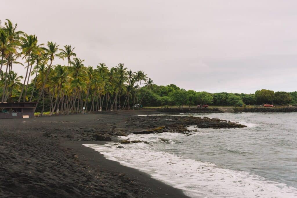 Punaluʻu Beach Black Sand Beach Hilo Hawaii