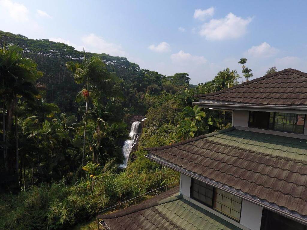 Kulaniapia Falls view from hotel