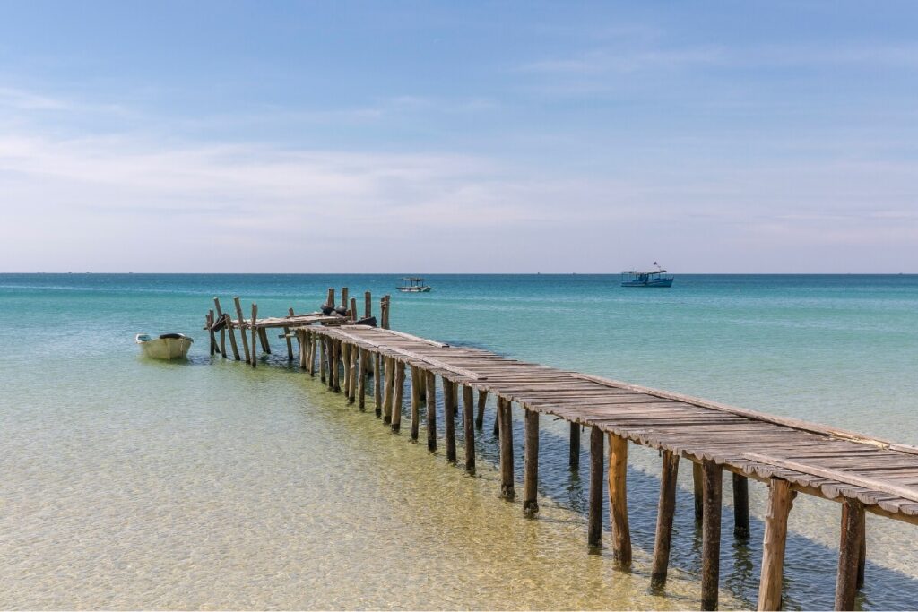 pier on Koh Rong, Cambodia