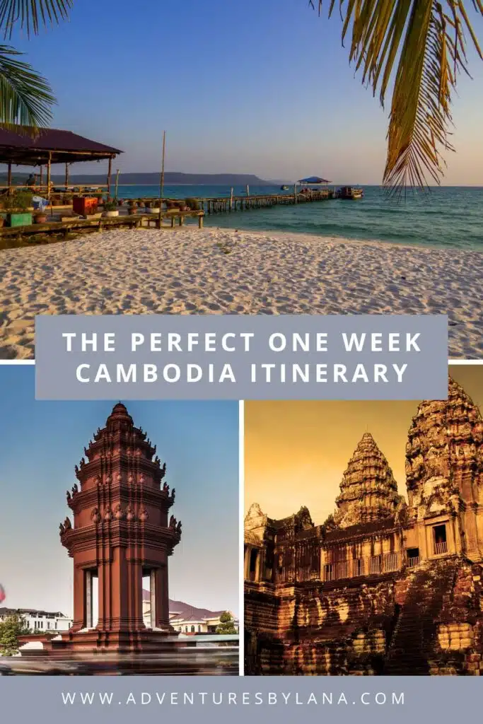 the Ultimate 8 Day Cambodia itinerary graphic