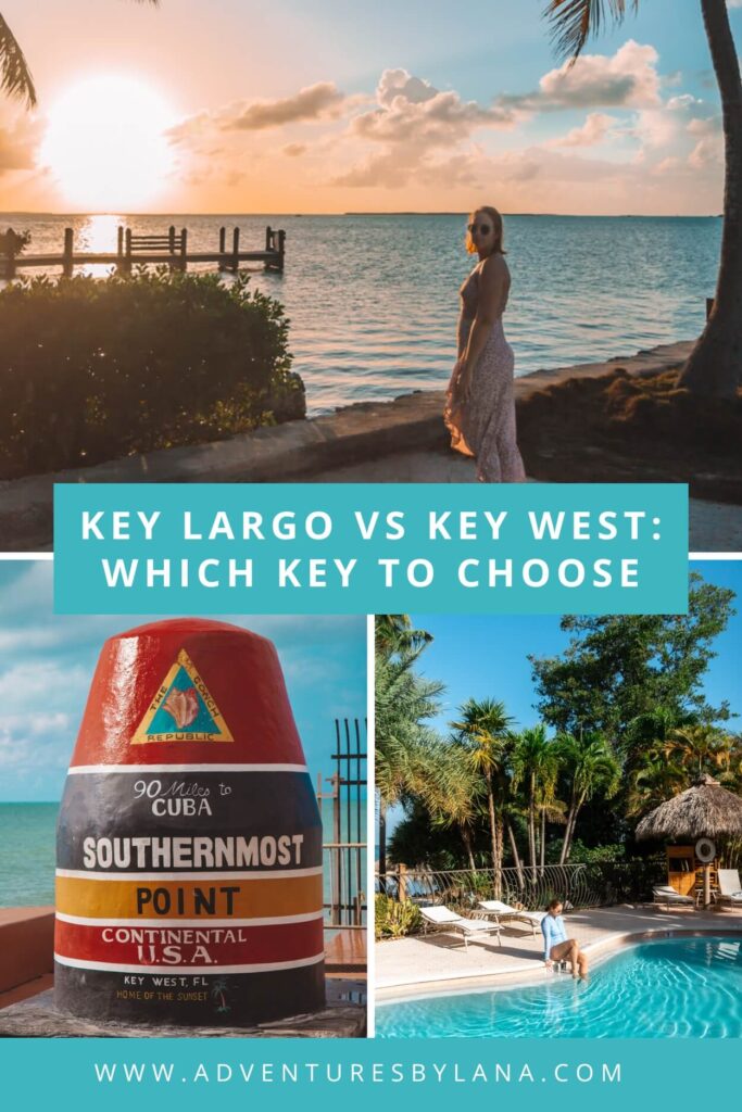 Key Largo vs Key West graphic