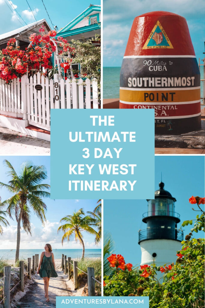 3 Day Key West Itinerary graphic