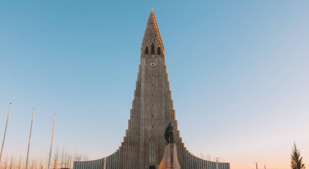 Hallgrímskirkja Church in Reykjavik Iceland