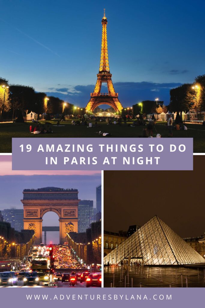 19 amazing things to do in Paris at night graphic