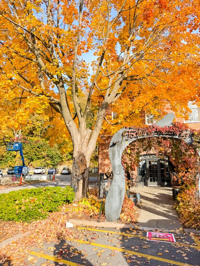 entrance to brewery in Burlington, Vermont